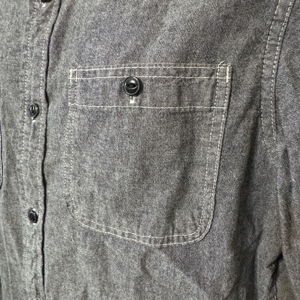 Denim & Supply Ralph Lauren Charcoal Button-Down Shirt size Large - Picture 5 of 12